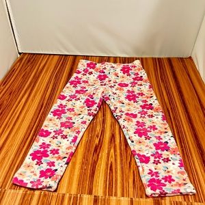 Girls Sweatpants Size 2T Multicolors Flowers, Carter's